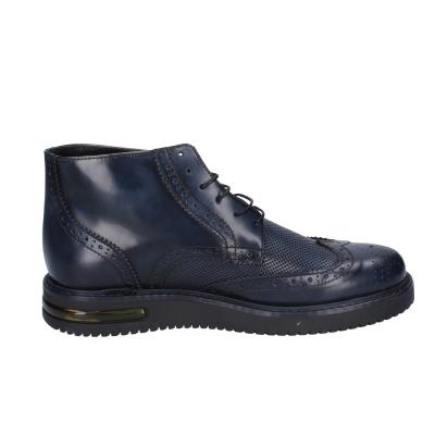 scarpe uomo BRUNO VERRI stivaletti blu pelle BC283 In Saldo