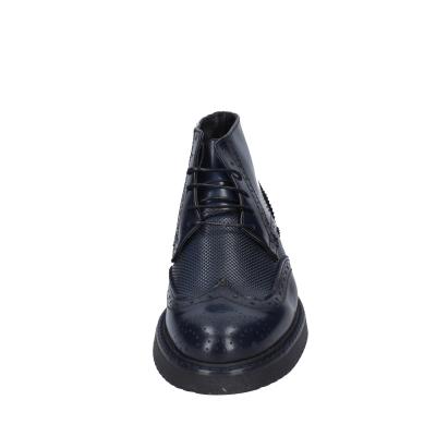 scarpe uomo BRUNO VERRI stivaletti blu pelle BC283 In Saldo