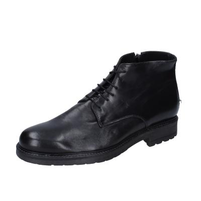 scarpe uomo BRUNO VERRI stivaletti nero pelle BC308 Nuova