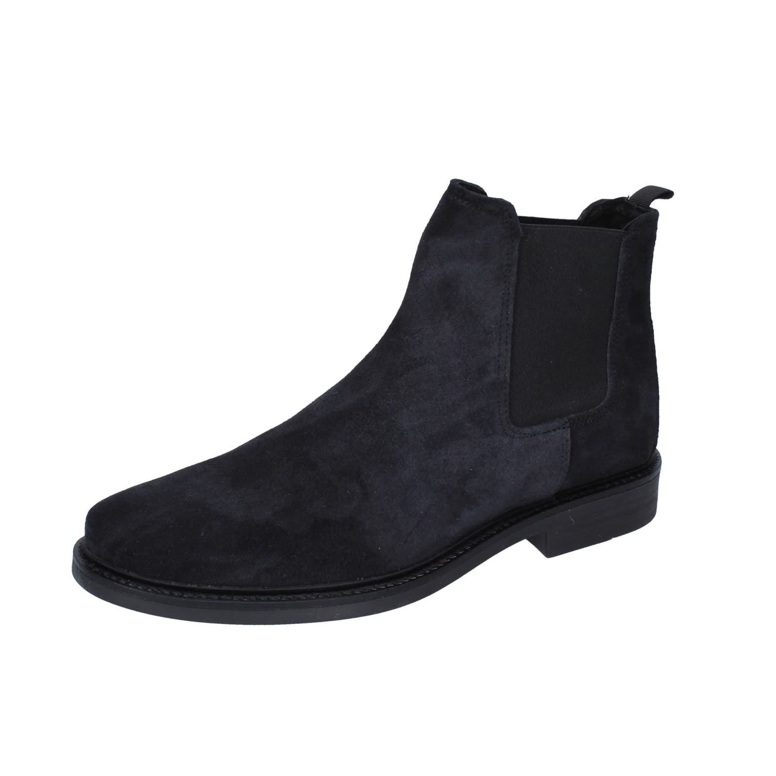 scarpe uomo BRUNO VERRI stivaletti blu camoscio EZ77 Spedizione gratuita