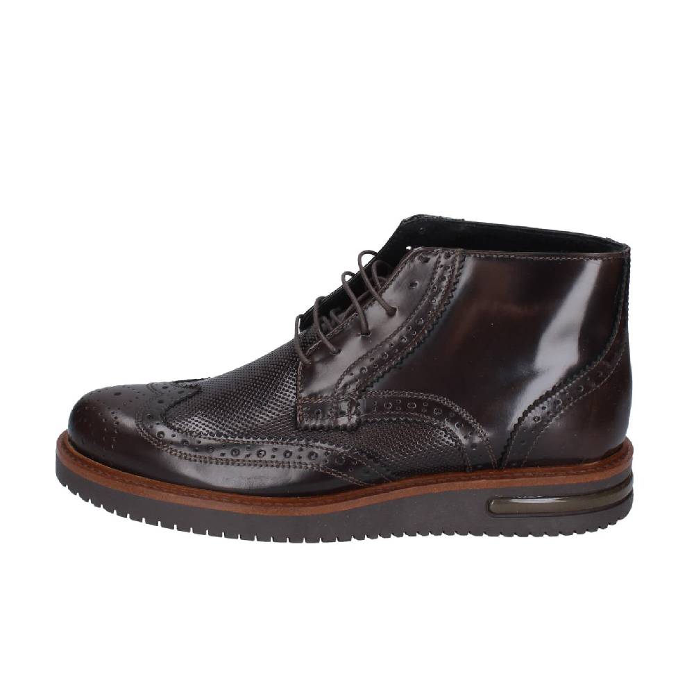 scarpe uomo BRUNO VERRI stivaletti marrone pelle EZ74 Sconto di tempo limitato