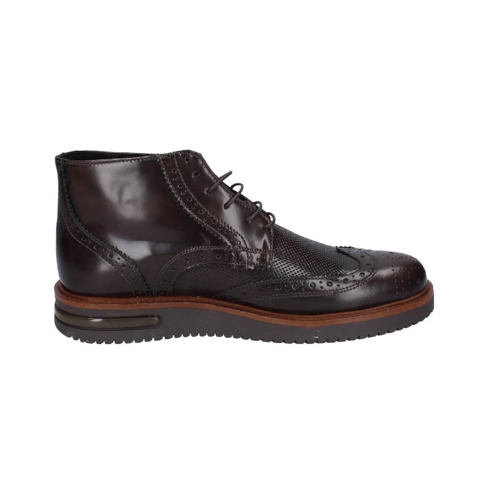 scarpe uomo BRUNO VERRI stivaletti marrone pelle EZ74 Sconto di tempo limitato