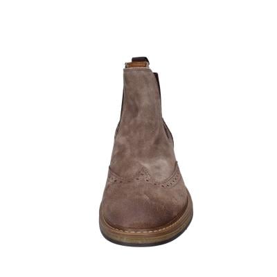 scarpe uomo STUDIO MODE stivaletti marrone camoscio BC252 Offerta speciale
