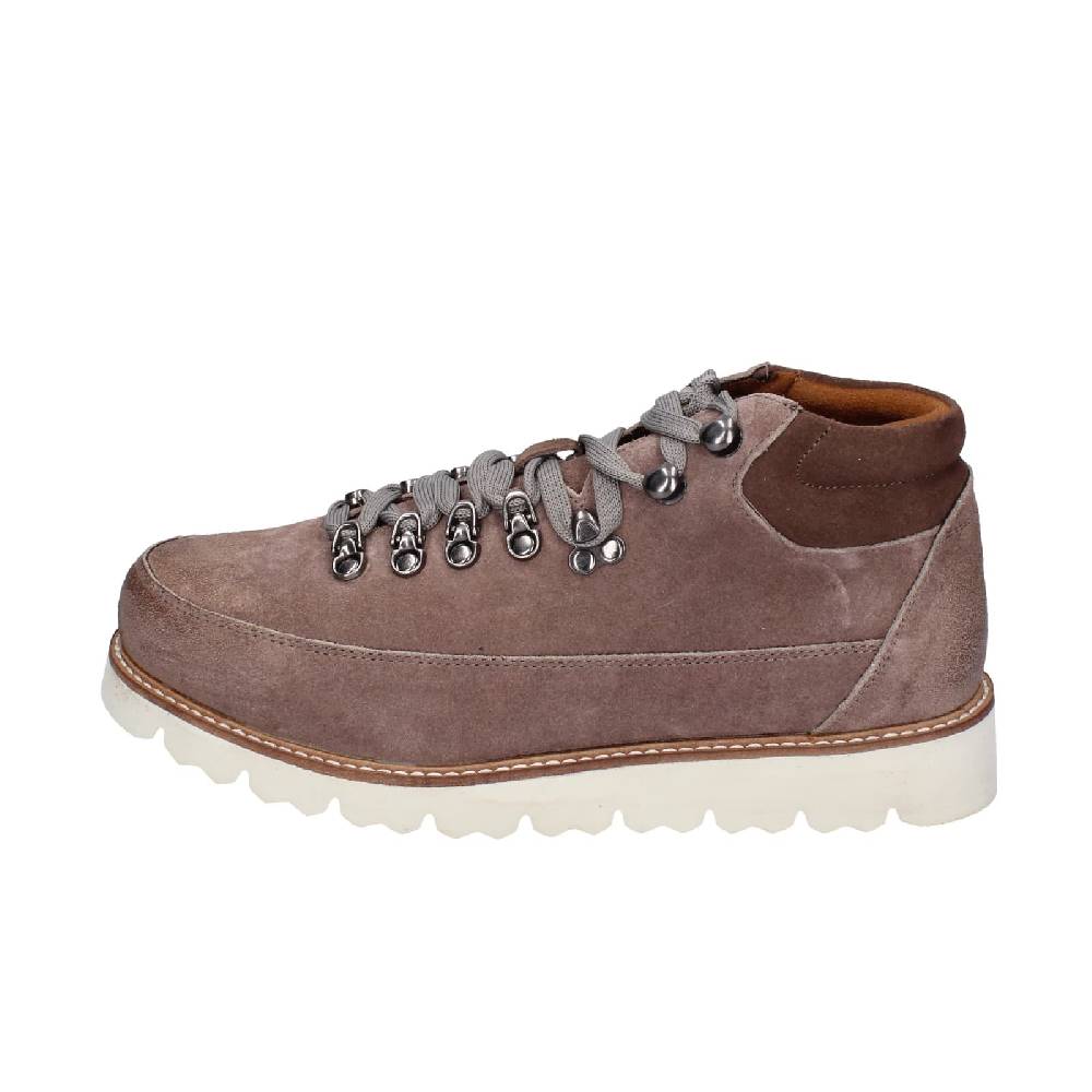 scarpe uomo CAFè NOIR stivaletti grigio camoscio marrone EZ383 Comprare a buon mercato