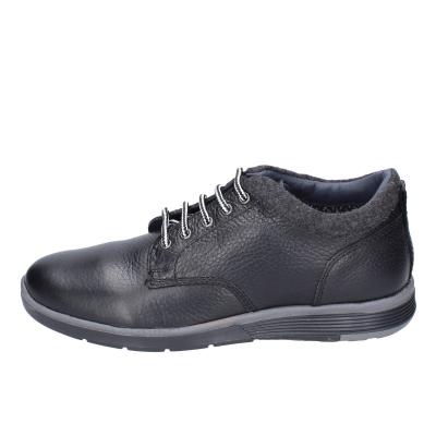 scarpe uomo 4.0 stivaletti nero pelle tessuto BE413 Fornitura limitata