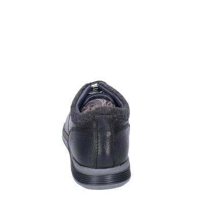 scarpe uomo 4.0 stivaletti nero pelle tessuto BE413 Fornitura limitata