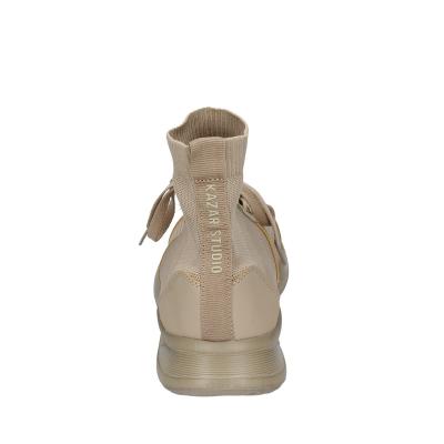 scarpe uomo KAZAR STUDIO stivaletti beige tessuto pelle sintetica BC736 Offerta esclusiva