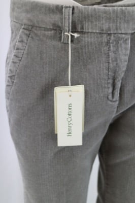 pantaloni donna HENRY COTTON'S 42 grigio cotone AN584 Offerta natalizia