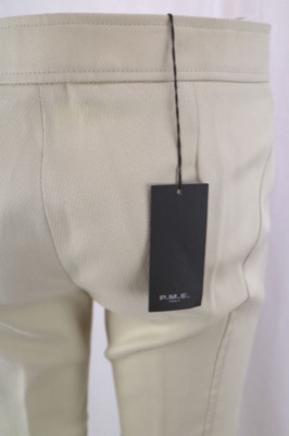 pantaloni Donna P. M. E. (PME) 42 poliestere cotone elastan beige AN585 Offerta San Valentino