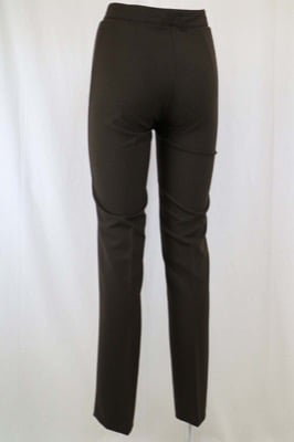 pantaloni donna ABSOLUTE 40 marrone poliestere lycra AN327 Vendita calda