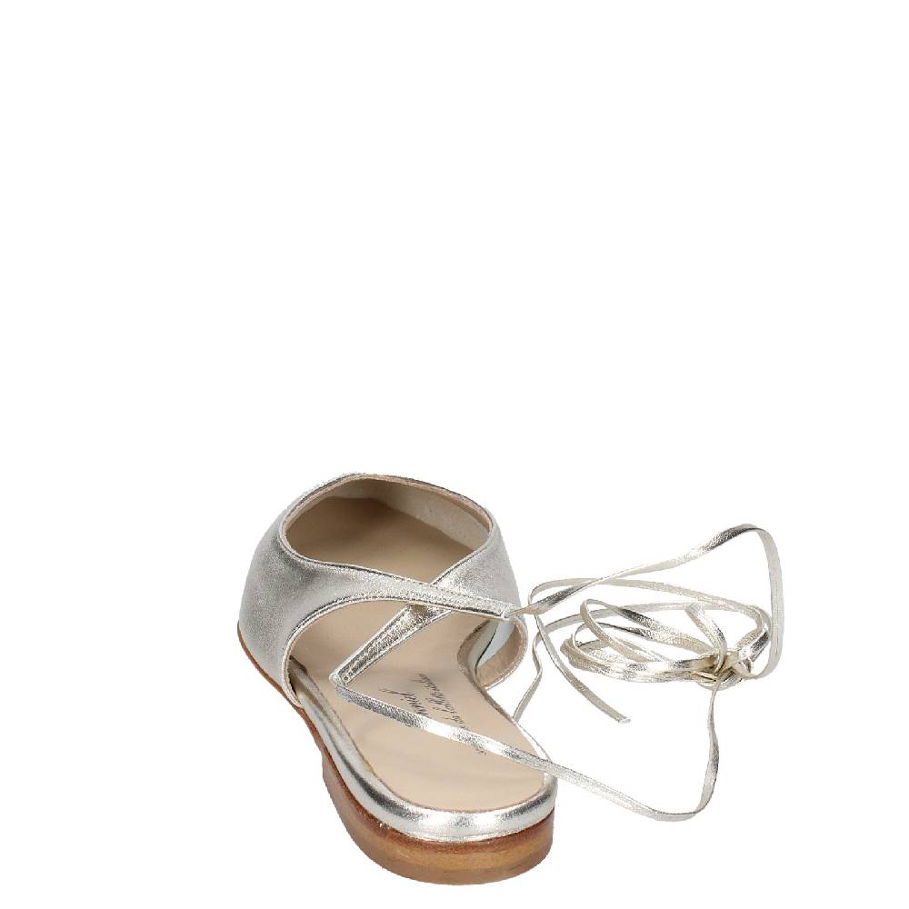 scarpe donna ANNIEL ballerine platino pelle EX275 Comprane uno, ottenene uno gratis