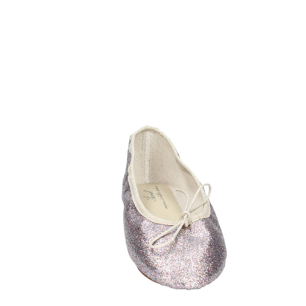 scarpe donna ANNIEL ballerine viola glitter argento EX284 Prezzo basso