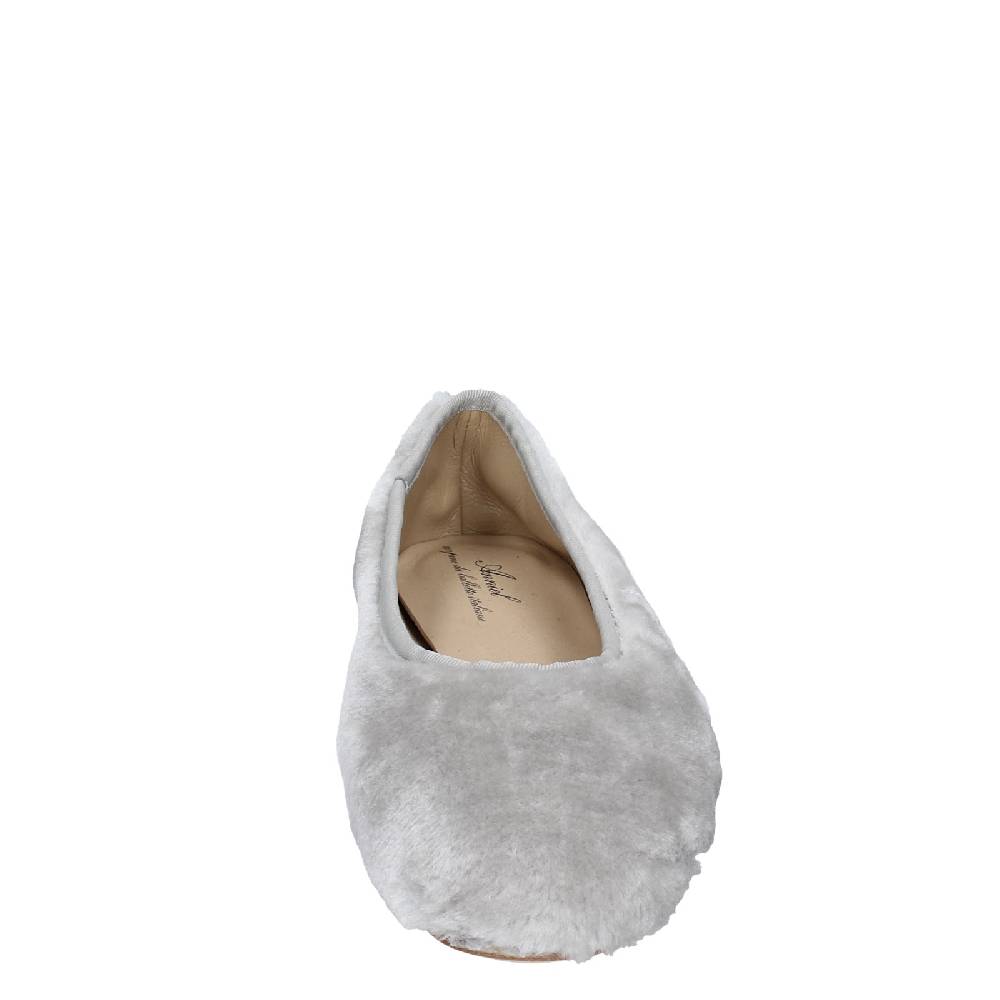 scarpe donna ANNIEL ballerine grigio tessuto EX283 Ritorno libero