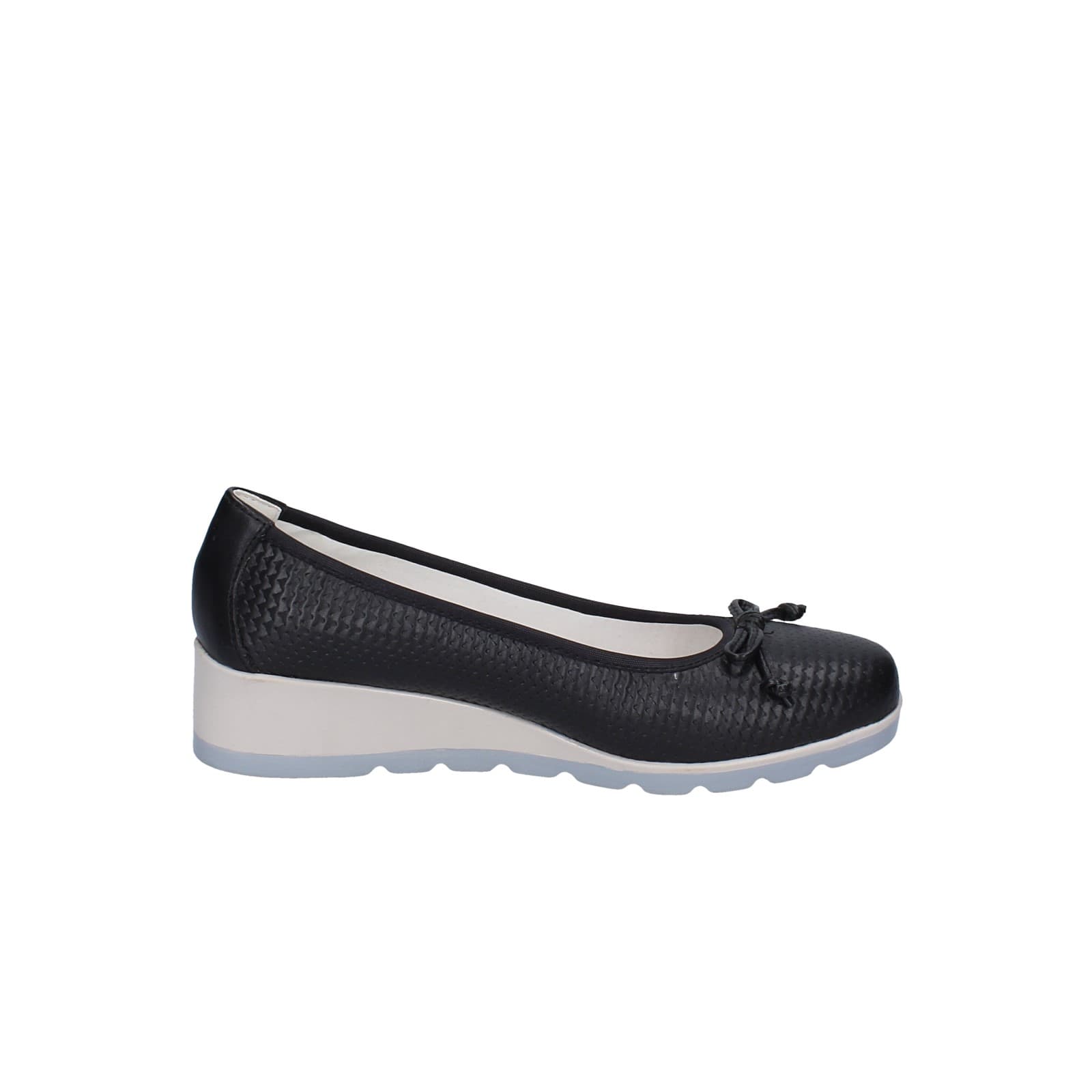scarpe donna BLUEROSE ballerine nero pelle tessuto EY328 Ultimi due giorni