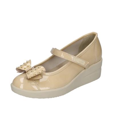 scarpe donna AGILE by RUCOLINE ballerine beige vernice 242 BD175 Ultimo giorno