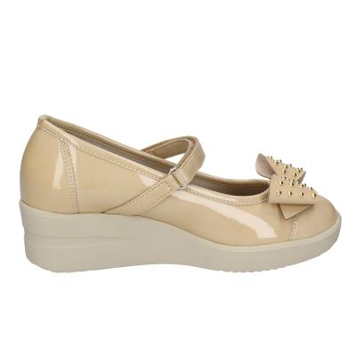 scarpe donna AGILE by RUCOLINE ballerine beige vernice 242 BD175 Ultimo giorno