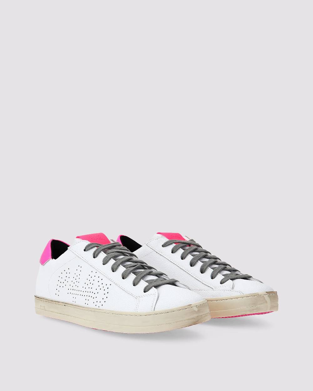 P448 John Recycled White/Fuchsia Presa