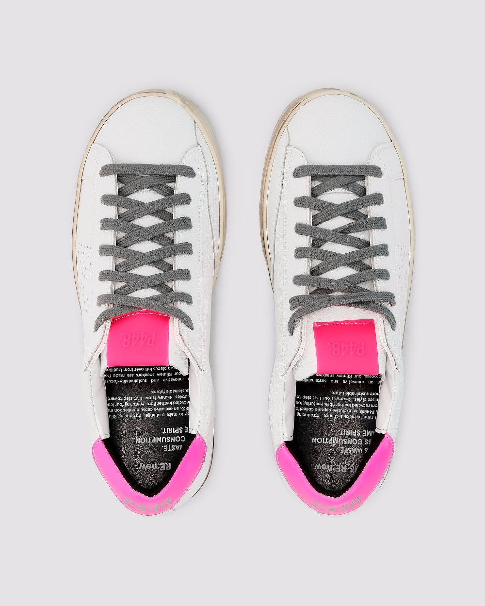 P448 John Recycled White/Fuchsia Presa