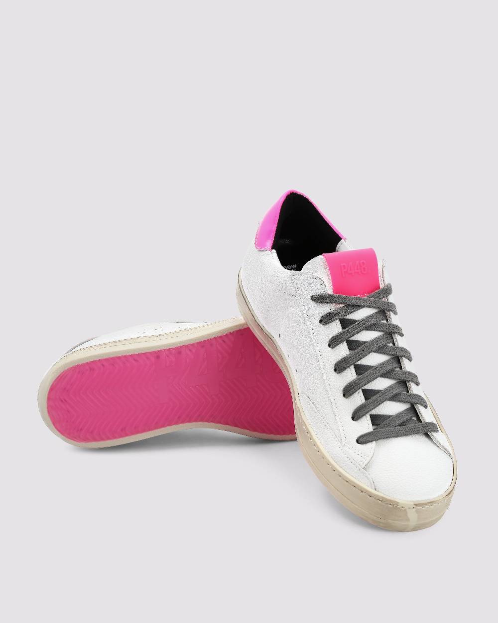 P448 John Recycled White/Fuchsia Presa