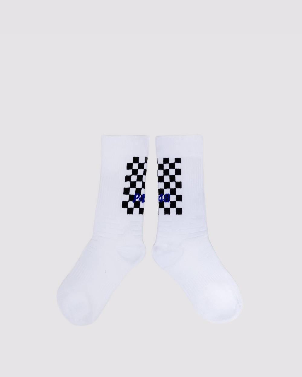 P448 Socks White/Check Vendita