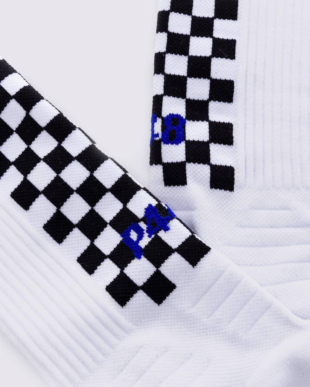 P448 Socks White/Check Vendita