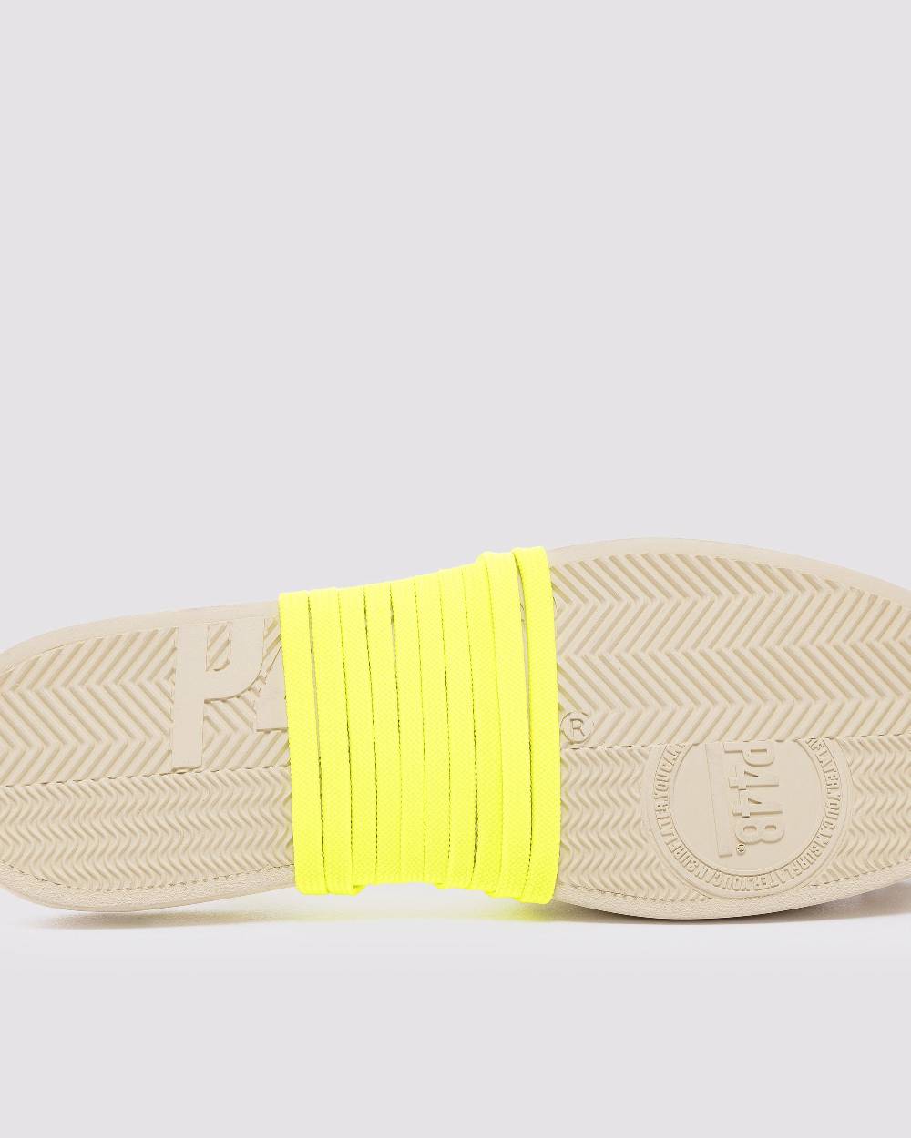 P448 Shoelaces Fluo Yellow Fino Al -60%