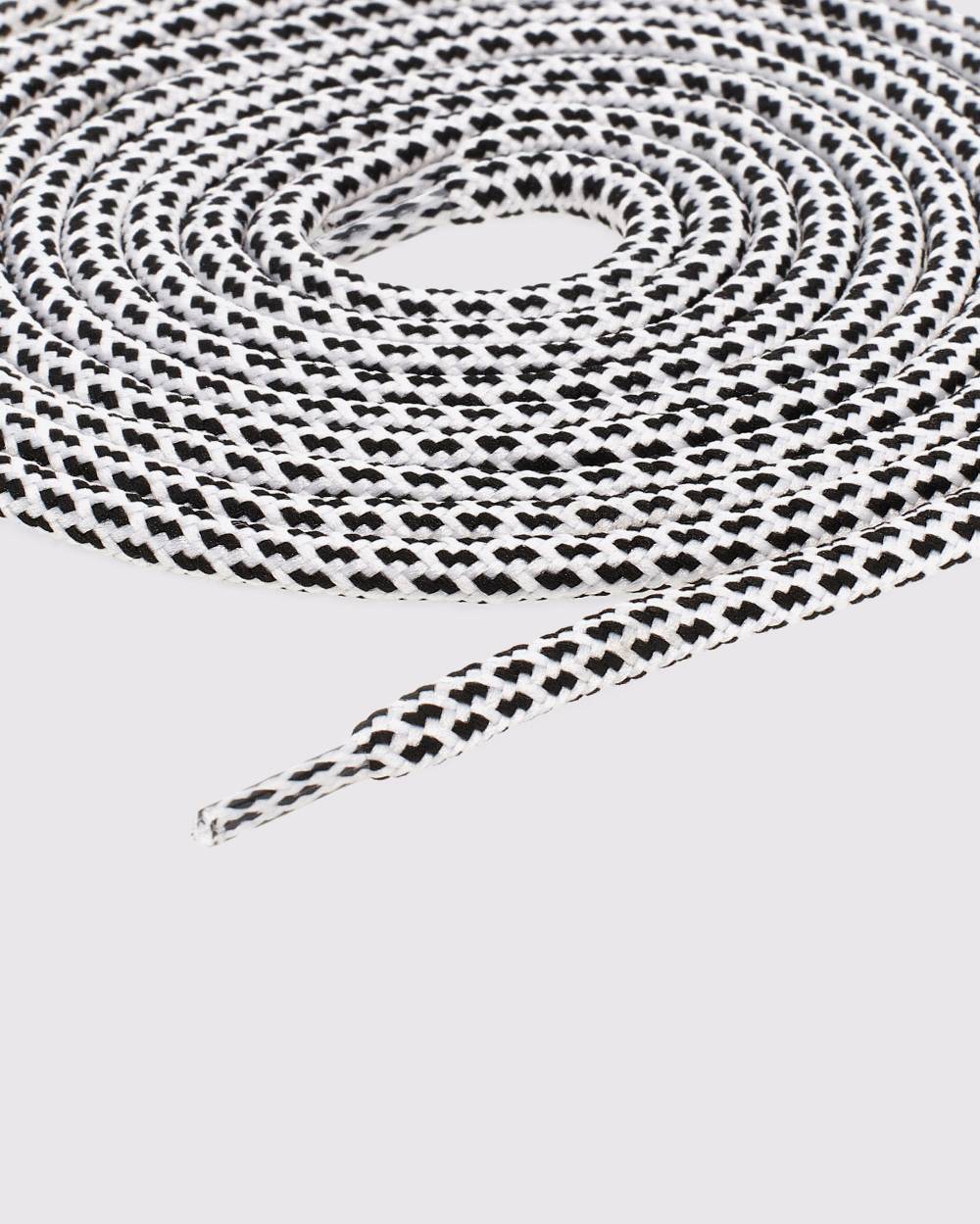 P448 Shoelaces White/Black Speckled Sconto