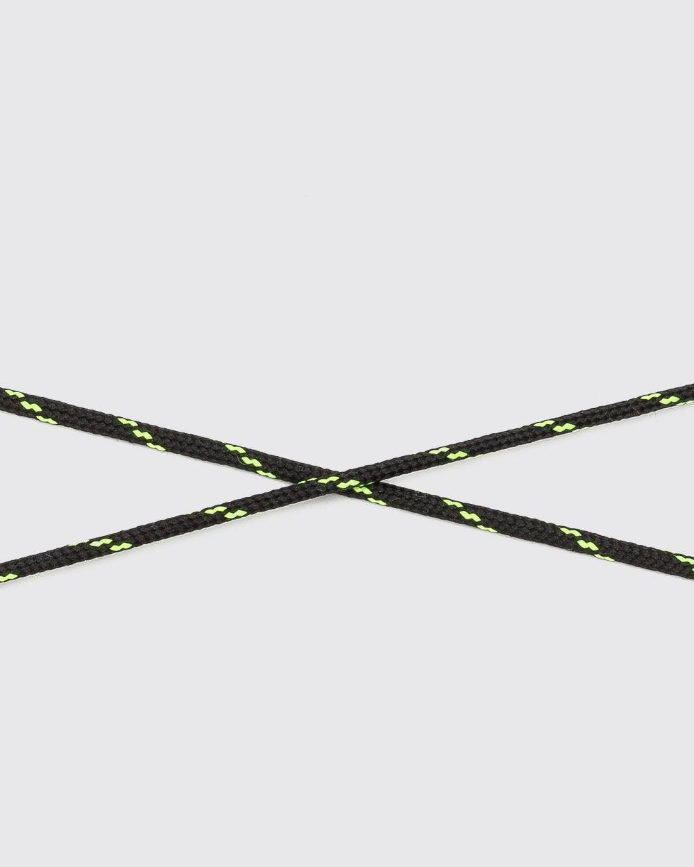 P448 Shoelaces Black/Yellow Economico
