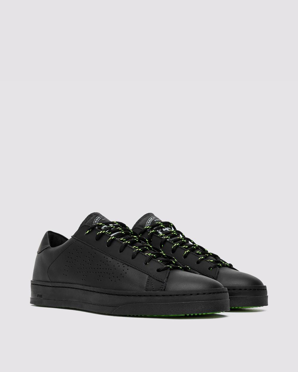 P448 Shoelaces Black/Yellow Economico