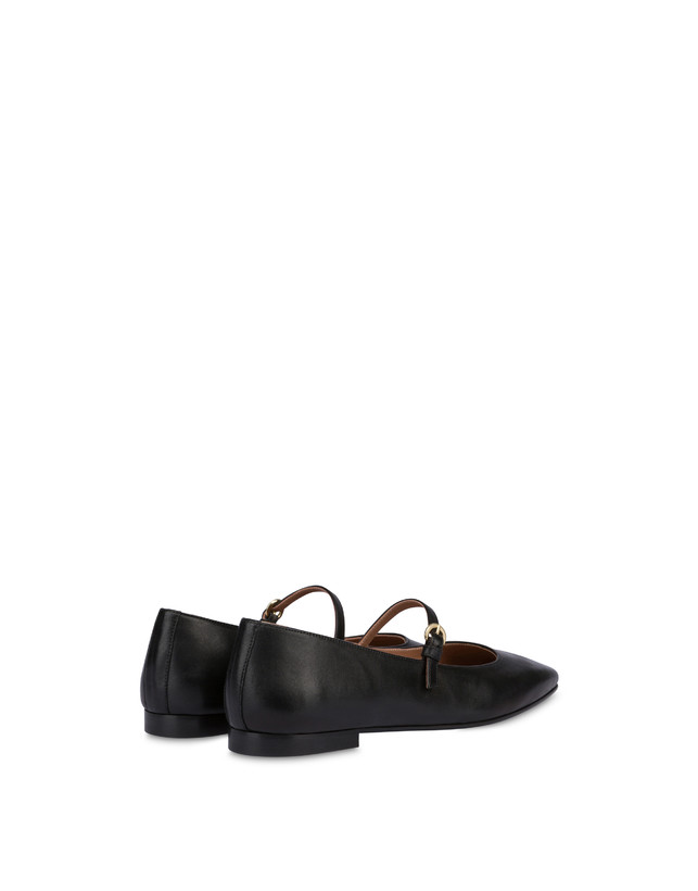 Pollini Ballerine In Nappa Nina Nero Promozione