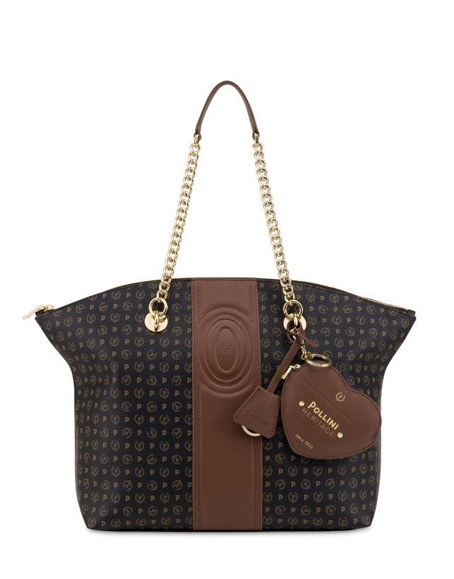 Pollini Tote Bag Heritage 70th Anniversary Nero/marrone Offerta esclusiva
