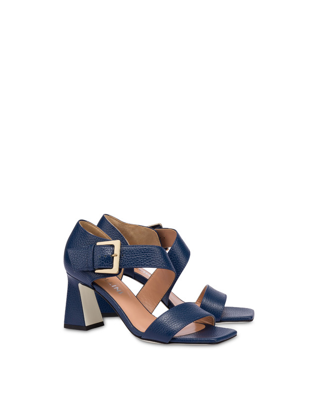 Pollini Sandali In Vitello Con Fibbia Ethos Navy Offerta natalizia