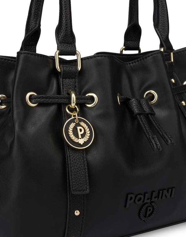 Pollini Piccola Borsa In Nappa Serena Nero/nero Latest fashion