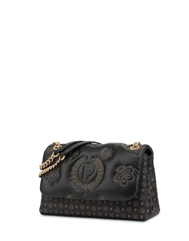 Pollini Borsa A Spalla Puffy Heritage Nero/nero/nero Super Saving Price