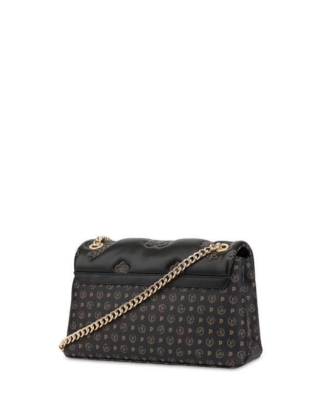 Pollini Borsa A Spalla Puffy Heritage Nero/nero/nero Super Saving Price