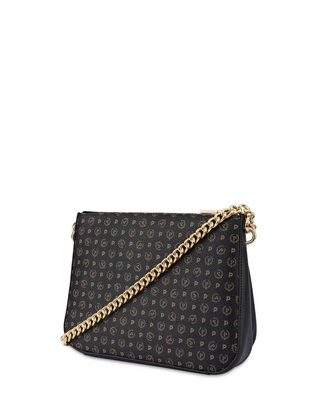 Pollini Borsa A Spalla Heritage Logo Classic Nero/nero Ritorno libero