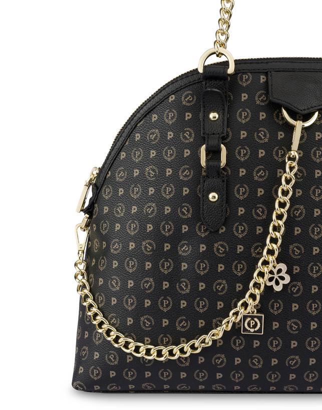 Pollini Borsa A Spalla Heritage Logo Classic Nero/nero Latest stili