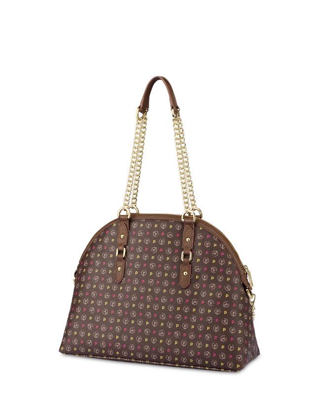 Pollini Borsa A Spalla Heritage Logo Classic Multicolore/marrone Ultimi due giorni