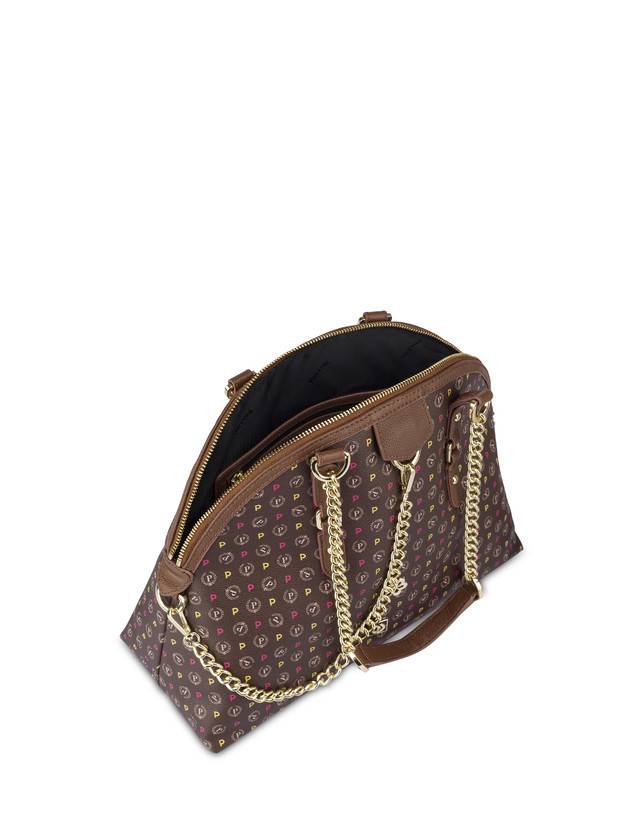 Pollini Borsa A Spalla Heritage Logo Classic Multicolore/marrone Ultimi due giorni
