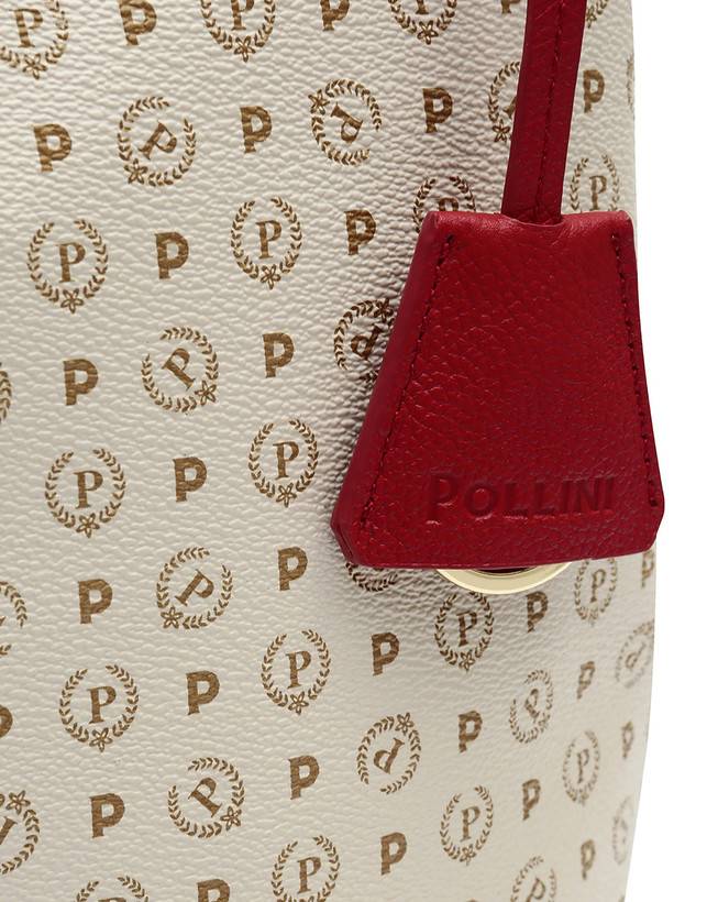 Pollini Borsa A Spalla Heritage Logo Classic Avorio/lacca Only for today