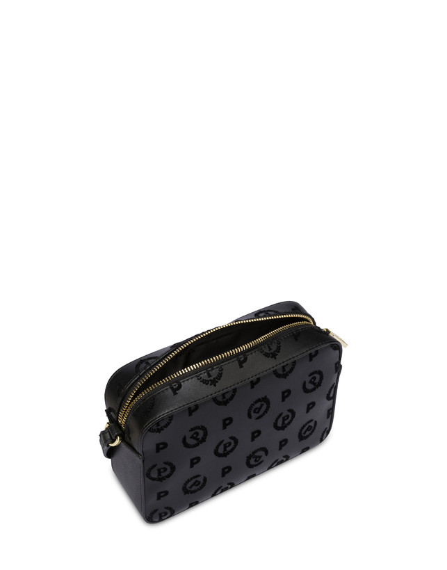 Pollini Borsa A Tracolla Heritage Flock Nero/nero Discount Store per i nuovi prodotti