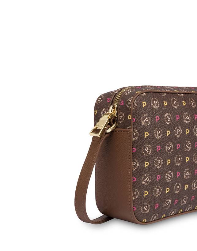 Pollini Borsa A Tracolla Heritage Logo Classic Multicolor/marrone Solo un giorno rimasto