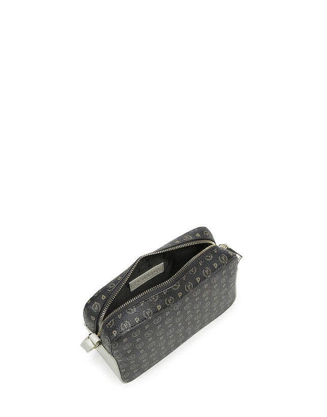 Pollini Borsa A Tracolla Heritage Logo Classic Nero/avorio Super sconto