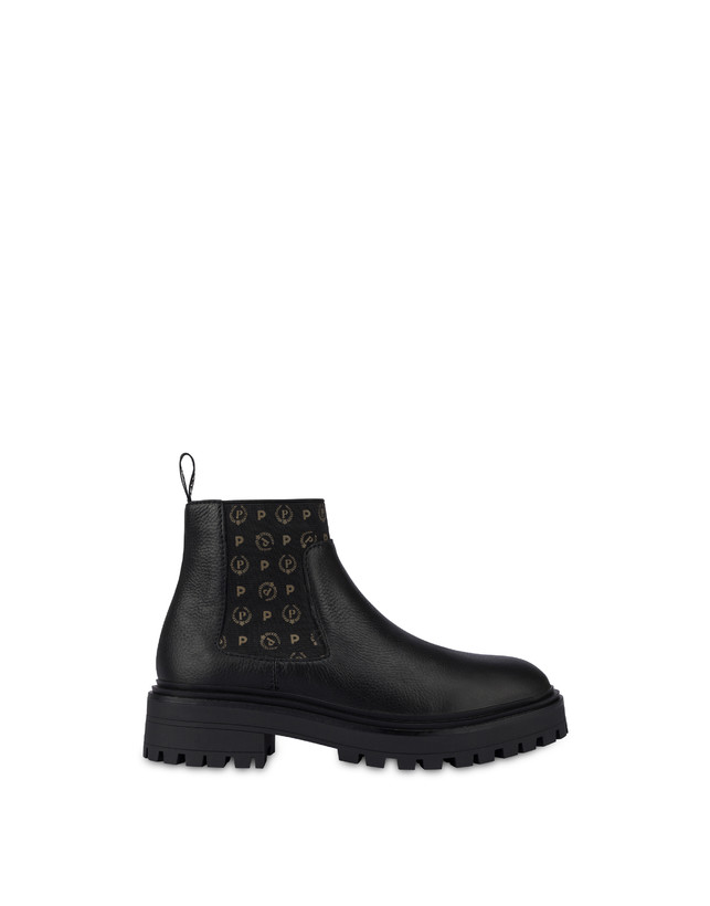 Pollini Beatles In Vitello Logo Heritage Nero/nero Esporta salva