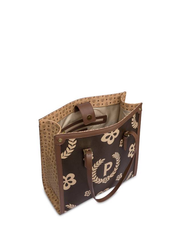 Pollini Tote Bag Day-si! Heritage Crema/marrone/marrone Sconti questo mese