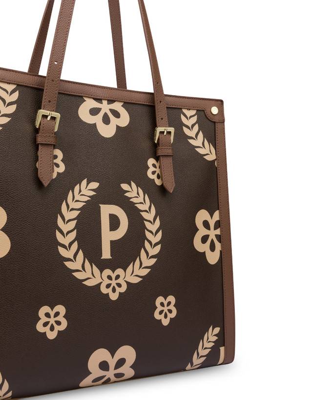 Pollini Tote Bag Day-si! Heritage Crema/marrone/marrone Sconti questo mese
