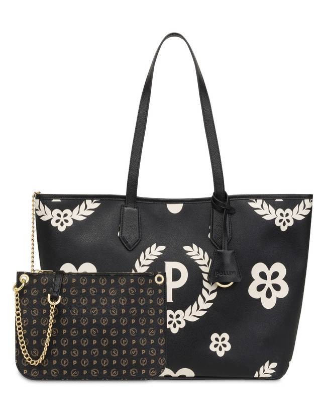 Pollini Shopping Bag Day-si! Heritage Nero/nero/nero Vendita