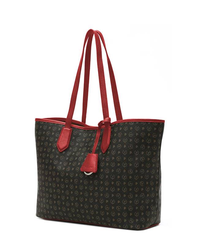 Pollini Borsa Shopping Heritage Logo Classic Nero/lacca Promozione