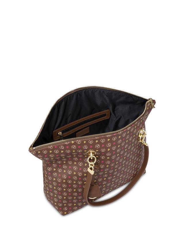 Pollini Tote Bag Heritage Logo Classic Multicolor/marrone Promozione Limitata