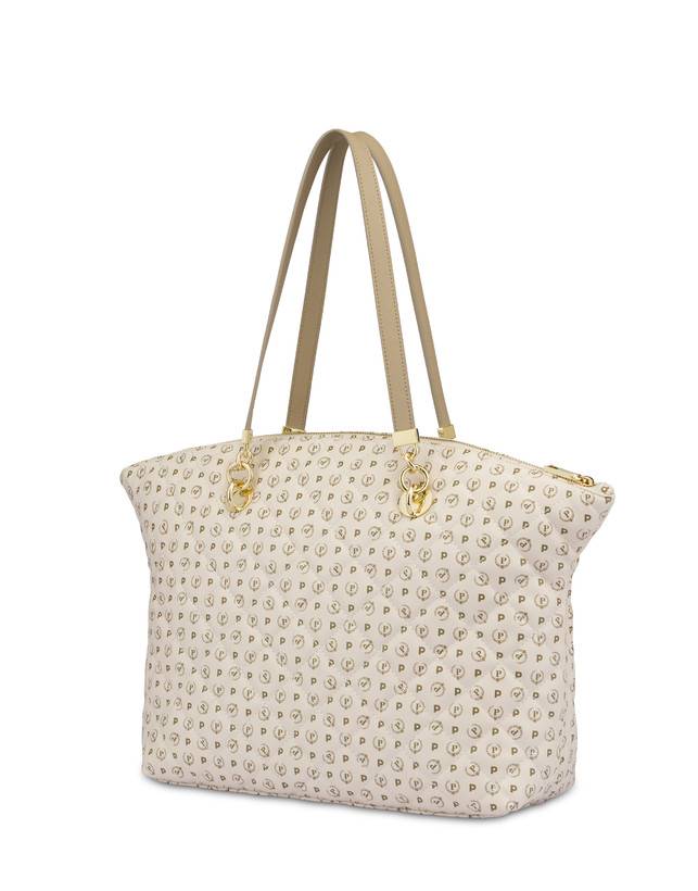 Pollini Tote Bag Heritage Matelassé Avorio/avorio Prezzo Ridotto